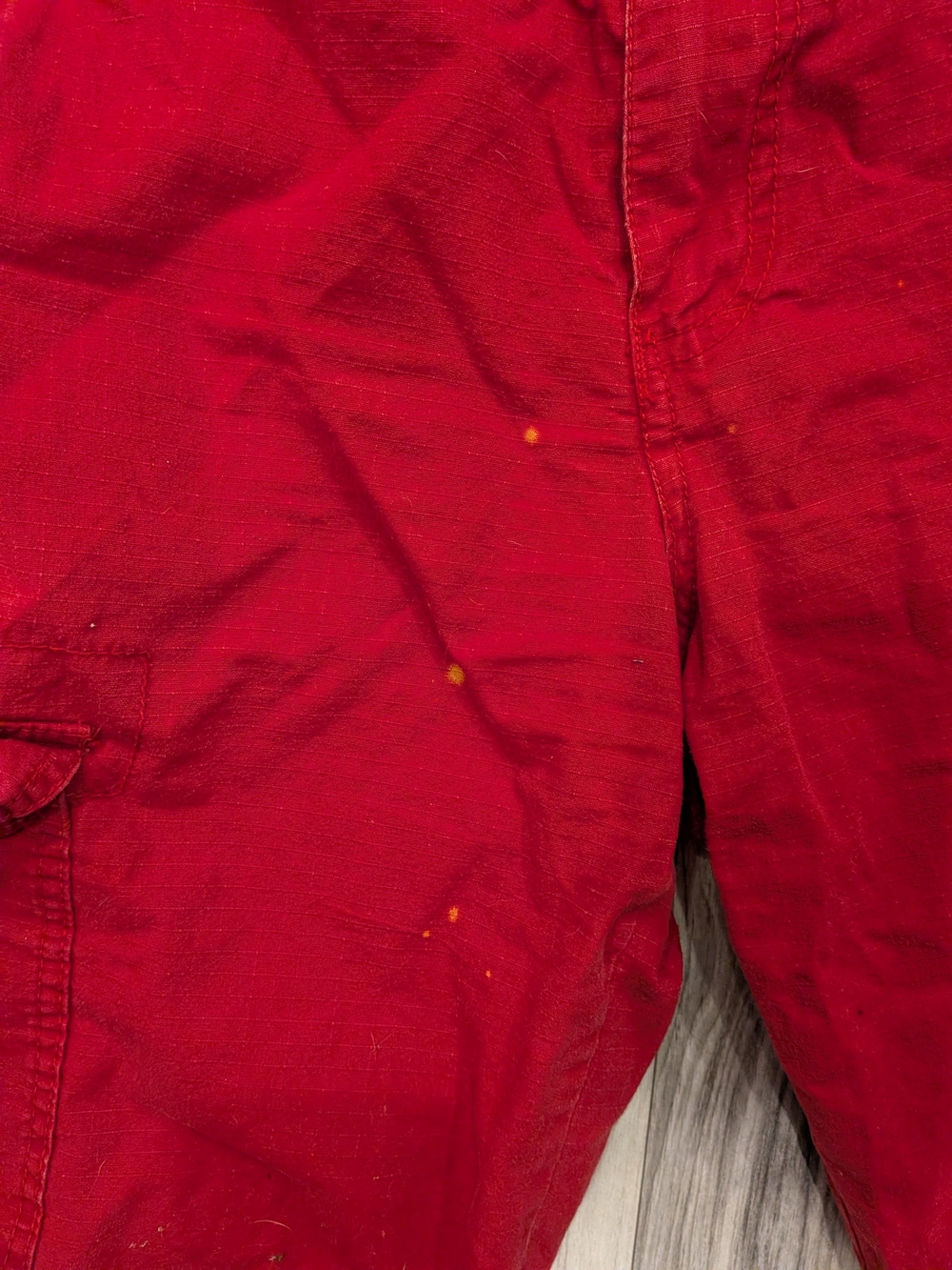 Southpole Men’s Red Cargo Shorts Size 32 Streetwear Y2K Skater Utility - Picture 3 of 10